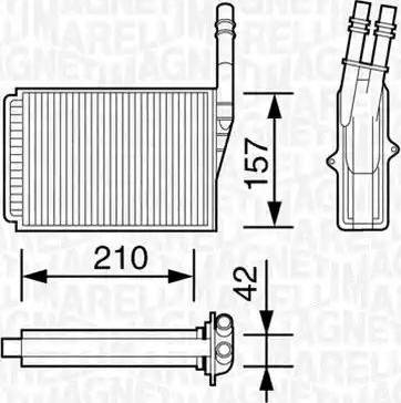 Magneti Marelli 350218157000 - Siltummainis, Salona apsilde www.autospares.lv