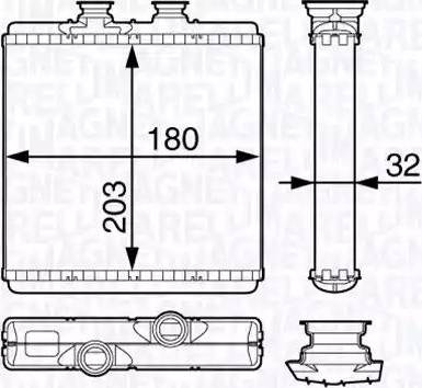 Magneti Marelli 350218349000 - Siltummainis, Salona apsilde www.autospares.lv