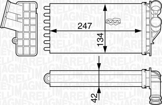 Magneti Marelli 350218318000 - Siltummainis, Salona apsilde www.autospares.lv