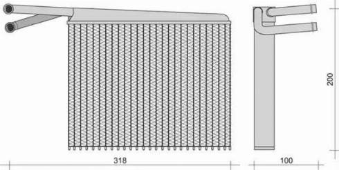 Magneti Marelli 350218287000 - Heat Exchanger, interior heating www.autospares.lv