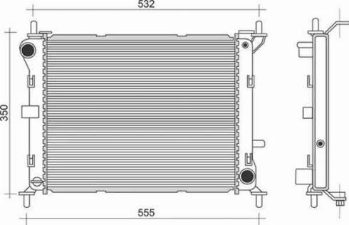 Magneti Marelli 350213909000 - Radiators, Motora dzesēšanas sistēma www.autospares.lv