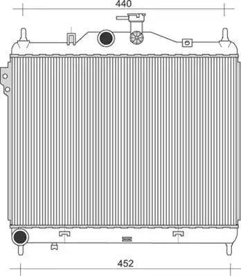 Magneti Marelli 350213935000 - Radiators, Motora dzesēšanas sistēma www.autospares.lv