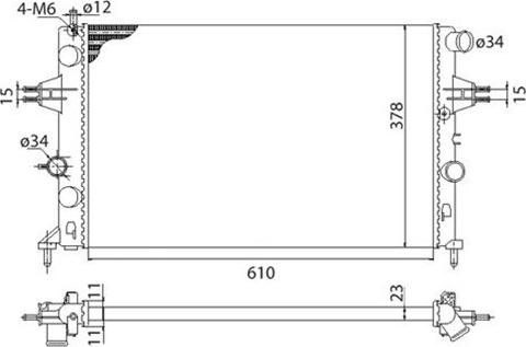 Magneti Marelli 350213970003 - Radiators, Motora dzesēšanas sistēma www.autospares.lv