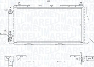 Magneti Marelli 350213406000 - Radiators, Motora dzesēšanas sistēma www.autospares.lv