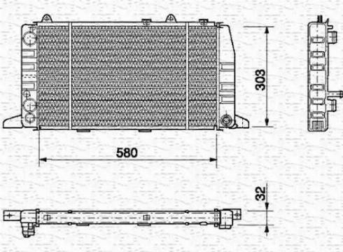 Magneti Marelli 350213400000 - Radiators, Motora dzesēšanas sistēma www.autospares.lv