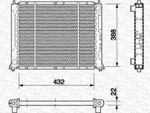 Magneti Marelli 350213413000 - Radiators, Motora dzesēšanas sistēma www.autospares.lv