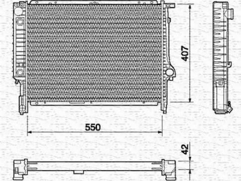 Magneti Marelli 350213433000 - Radiators, Motora dzesēšanas sistēma www.autospares.lv