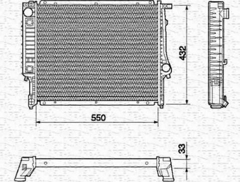 Magneti Marelli 350213420000 - Radiators, Motora dzesēšanas sistēma www.autospares.lv