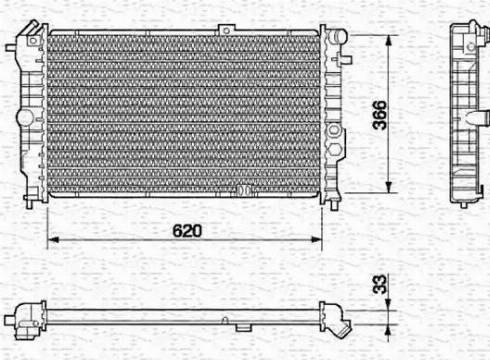 Magneti Marelli 350213591000 - Radiators, Motora dzesēšanas sistēma www.autospares.lv