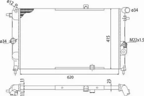 Magneti Marelli 350213591003 - Radiators, Motora dzesēšanas sistēma www.autospares.lv