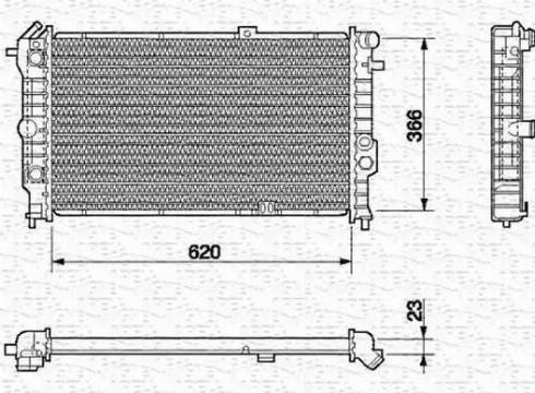 Magneti Marelli 350213592000 - Radiators, Motora dzesēšanas sistēma www.autospares.lv