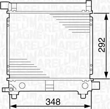 Magneti Marelli 350213535000 - Радиатор, охлаждение двигателя www.autospares.lv