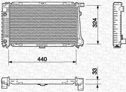 Magneti Marelli 350213696000 - Radiators, Motora dzesēšanas sistēma www.autospares.lv