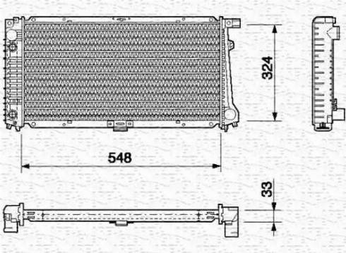 Magneti Marelli 350213698000 - Radiators, Motora dzesēšanas sistēma www.autospares.lv