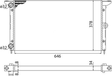 Magneti Marelli 350213692003 - Radiators, Motora dzesēšanas sistēma www.autospares.lv