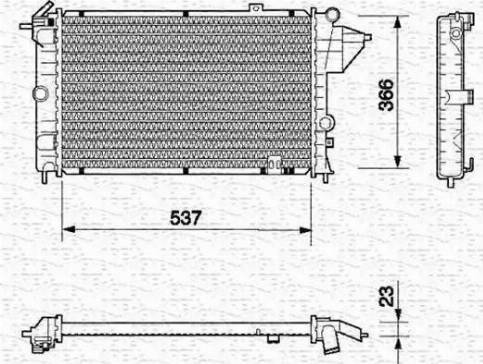 Magneti Marelli 350213682000 - Radiators, Motora dzesēšanas sistēma www.autospares.lv