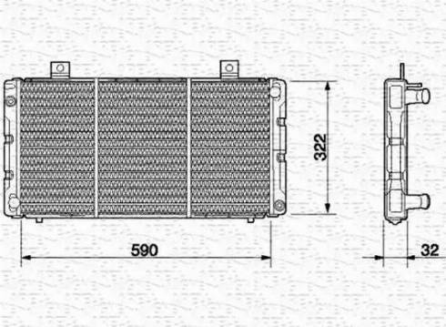 Magneti Marelli 350213629000 - Radiators, Motora dzesēšanas sistēma www.autospares.lv