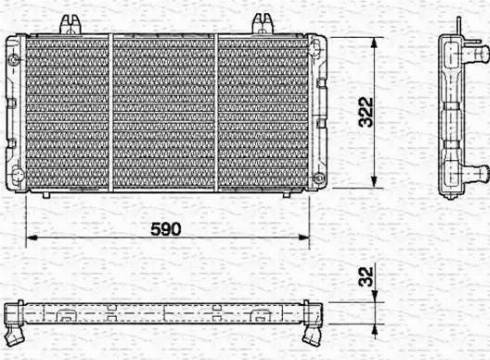 Magneti Marelli 350213628000 - Radiators, Motora dzesēšanas sistēma www.autospares.lv