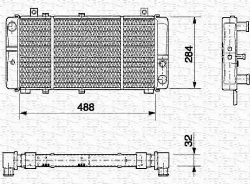 Magneti Marelli 350213671000 - Radiators, Motora dzesēšanas sistēma www.autospares.lv