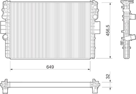 Magneti Marelli 350213016000 - Radiators, Motora dzesēšanas sistēma www.autospares.lv