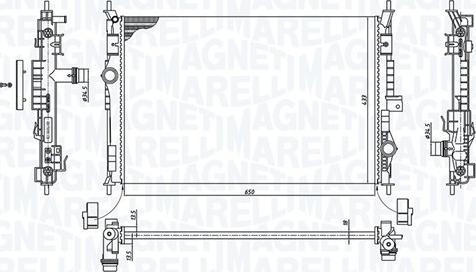 Magneti Marelli 350213199600 - Radiators, Motora dzesēšanas sistēma www.autospares.lv