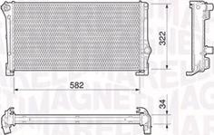 Magneti Marelli 350213199000 - Radiators, Motora dzesēšanas sistēma www.autospares.lv