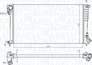 Magneti Marelli 350213199700 - Radiators, Motora dzesēšanas sistēma www.autospares.lv