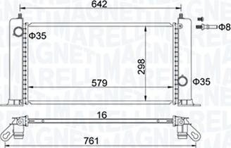 Magneti Marelli 350213194500 - Radiators, Motora dzesēšanas sistēma www.autospares.lv