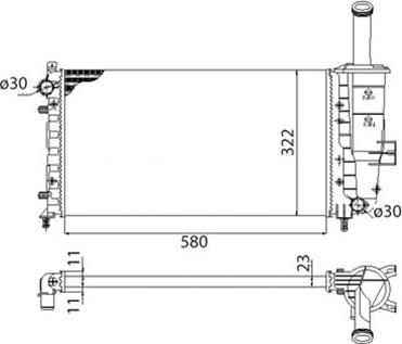 Magneti Marelli 350213195003 - Radiators, Motora dzesēšanas sistēma www.autospares.lv