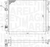 Magneti Marelli 350213195200 - Radiators, Motora dzesēšanas sistēma www.autospares.lv