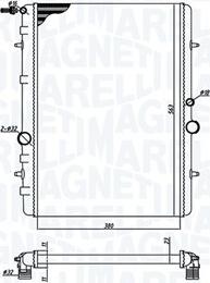 Magneti Marelli 350213191800 - Radiators, Motora dzesēšanas sistēma www.autospares.lv