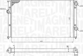 Magneti Marelli 350213191200 - Radiators, Motora dzesēšanas sistēma autospares.lv