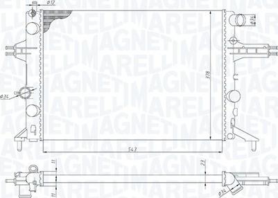 Magneti Marelli 350213192400 - Radiators, Motora dzesēšanas sistēma www.autospares.lv