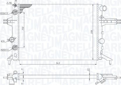 Magneti Marelli 350213192800 - Radiators, Motora dzesēšanas sistēma www.autospares.lv