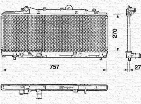 Magneti Marelli 350213148000 - Radiators, Motora dzesēšanas sistēma www.autospares.lv