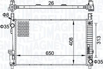 Magneti Marelli 350213151700 - Radiators, Motora dzesēšanas sistēma www.autospares.lv