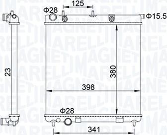 Magneti Marelli 350213153700 - Radiators, Motora dzesēšanas sistēma www.autospares.lv