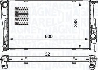 Magneti Marelli 350213157500 - Radiators, Motora dzesēšanas sistēma www.autospares.lv