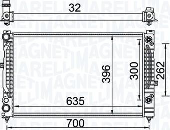 Magneti Marelli 350213157600 - Radiators, Motora dzesēšanas sistēma www.autospares.lv