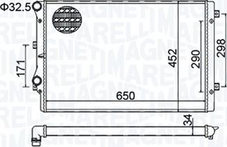 Magneti Marelli 350213157800 - Radiators, Motora dzesēšanas sistēma www.autospares.lv