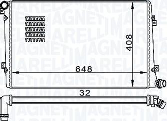 Magneti Marelli 350213157300 - Radiators, Motora dzesēšanas sistēma www.autospares.lv