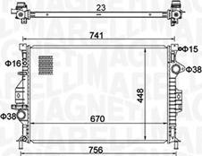 Magneti Marelli 350213157700 - Radiators, Motora dzesēšanas sistēma www.autospares.lv