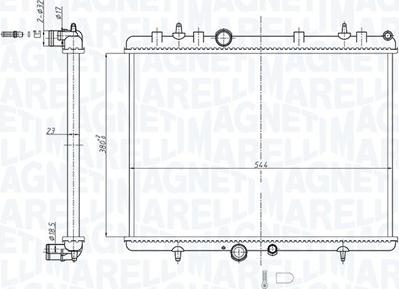 Magneti Marelli 350213164700 - Radiators, Motora dzesēšanas sistēma www.autospares.lv