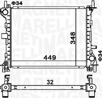 Magneti Marelli 350213160300 - Radiators, Motora dzesēšanas sistēma www.autospares.lv