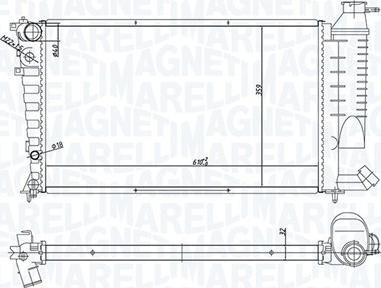 Magneti Marelli 350213168400 - Radiators, Motora dzesēšanas sistēma www.autospares.lv