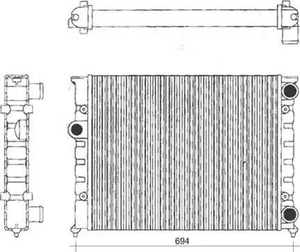 Magneti Marelli 350213104200 - Radiators, Motora dzesēšanas sistēma autospares.lv