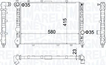 Magneti Marelli 350213100700 - Radiators, Motora dzesēšanas sistēma www.autospares.lv