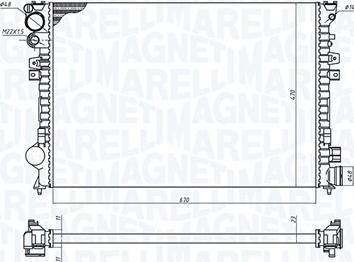 Magneti Marelli 350213102700 - Radiators, Motora dzesēšanas sistēma www.autospares.lv