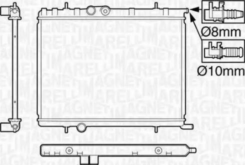 Magneti Marelli 350213119600 - Radiators, Motora dzesēšanas sistēma www.autospares.lv