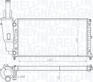 Magneti Marelli 350213114000 - Radiators, Motora dzesēšanas sistēma www.autospares.lv